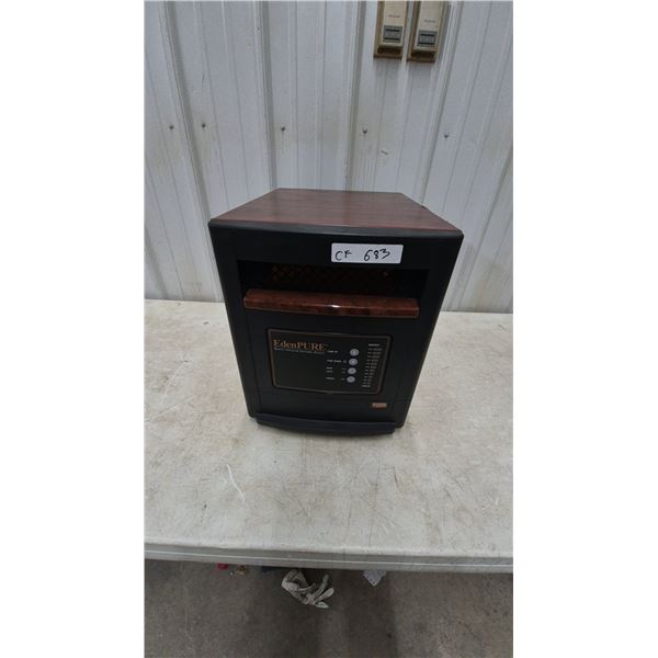 EdenPURE Quartz Infrared Portable Heater with Wood-Grain Top