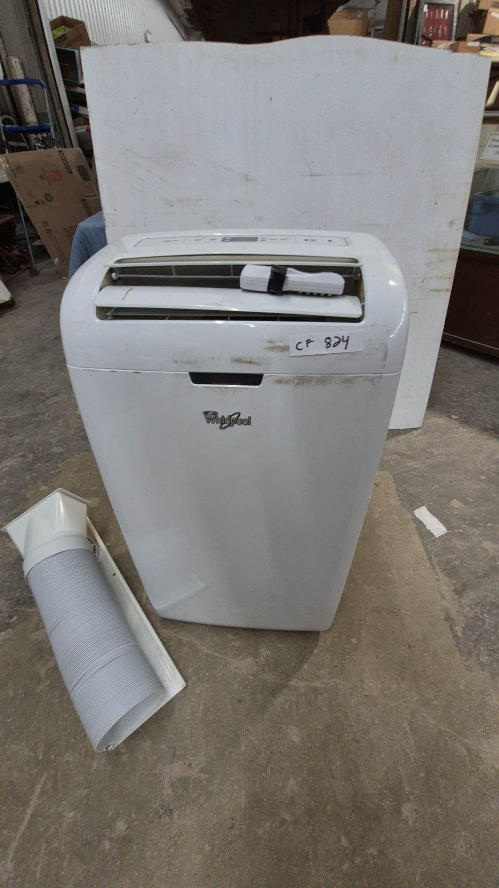 Whirlpool Portable Air Conditioner, Remote Control, and Exhaust Hose ...