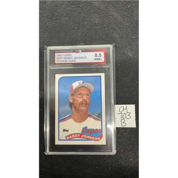 Graded Rookie Randy Johnson Montreal Expos Card