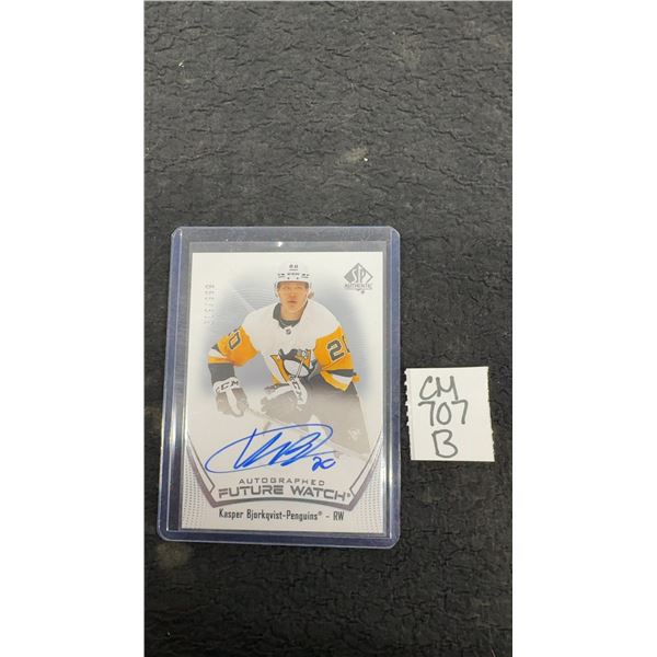 Jasper Bjorkqvist Autographed Future Watch Rookie Card