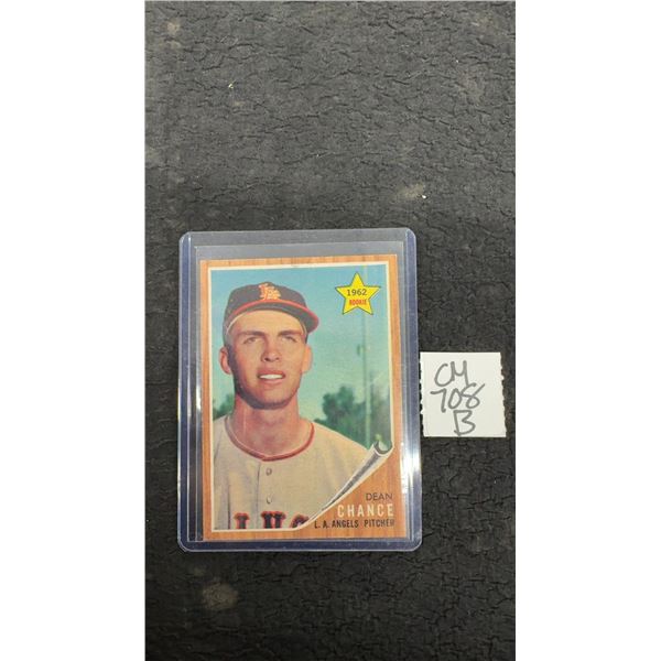 1962 Topps Dean Chance Rookie Card