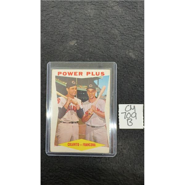 1960 Topps Power Plus Colavito and Franconia Card