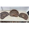 Image 1 : Three Antique Metal Tractor Implement Seats