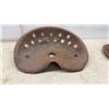 Image 7 : Three Antique Metal Tractor Implement Seats
