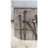 Image 5 : Collection of Antique Hand-Forged Iron Nails and Spikes on Weathered Wood Display Board, 9 × 17”