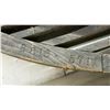 Image 4 : Semi-Circular Slatted Wooden Grate, 15 × 48” with Hudson Bay Terminals Imprinted on Frame