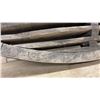 Image 5 : Semi-Circular Slatted Wooden Grate, 15 × 48” with Hudson Bay Terminals Imprinted on Frame