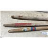 Image 3 : Three Vintage Canadian Warren Axe and Tool Company Wooden Logging Tool Handles, Longest 53”