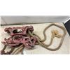 Image 7 : Antique Louden's Good Luck Hay Carrier, Loft Hoist with Rope