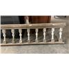 Image 12 : Three Antique Architectural Salvage Wooden Balustrade Sections with Turned Balusters, 55, 59 and
