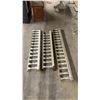 Image 2 : Three Antique Architectural Salvage Wooden Balustrade Sections with Turned Balusters, 55, 59 and