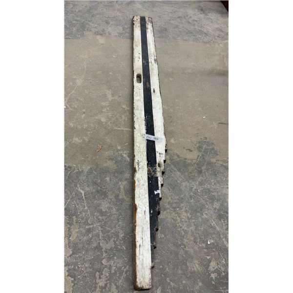 Vintage Wooden Railroad Track Gradient Level Slope Gauge with Stepped End and Level