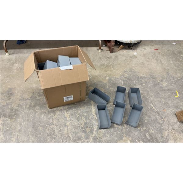 20+ Metal Bins, Approx 4 3/4 × 9 1/2 × 4 1/4”