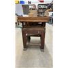Image 5 : Antique Wooden Hand-Cranked Table Saw with Slatted Top and Pulley Mechanism, Late 19th Century