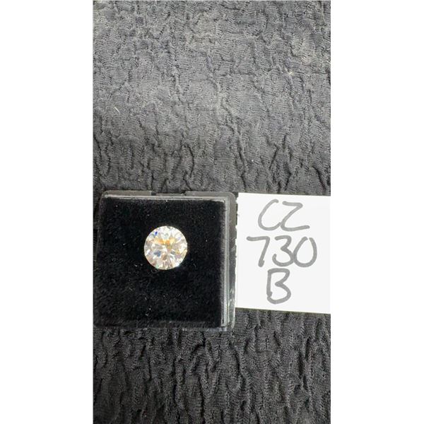 2.0 Carat Moissanite Lab Diamond, Round Brilliant Cut, GH-VVS1, with GRA Report
