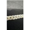 Image 2 : Platinum Plated 7.5mm Serpentine Necklace, 24” Long