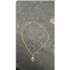 Image 5 : 14K Gold Plated 0.5ct Heart Cut Simulated Diamond Double Heart Necklace, 18”-19” Long
