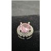 Image 3 : 925S 1.0ct Each Lab-Created Pink Sapphire Stud Earrings in Sterling Silver with White Gold Overlay
