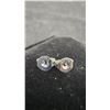 Image 8 : 925S 1.0ct Each Lab-Created Pink Sapphire Stud Earrings in Sterling Silver with White Gold Overlay
