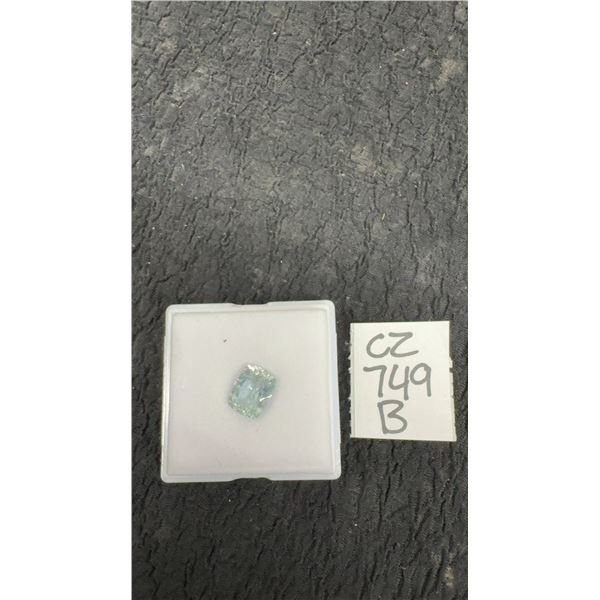 2.9 Carat Natural Untreated Aquamarine, Emerald Cut, 8.3mm x 10.6mm