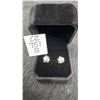 Image 1 : 925S 1.0ct Each Simulated Diamond Stud Earrings, 925S with White Gold Overlay