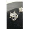 Image 6 : 925S 1.0ct Each Simulated Diamond Stud Earrings, 925S with White Gold Overlay