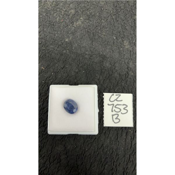 8.0 Carat Natural Blue Sapphire, Untreated, Oval Cut, 10.1mm x 12.4mm