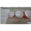 Image 4 : Vintage Pyrex Pink Nesting Mixing Bowls, Set of Four