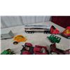 Image 3 : Assorted Toy Farm Vehicles Including Tractors, Tonka Horse Trailers, Sea Land Semi