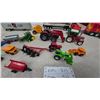 Image 4 : Assorted Toy Farm Vehicles Including Tractors, Tonka Horse Trailers, Sea Land Semi