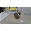 Image 4 : Mid-Century Modern Brass and Wood Magazine Rack with Diamond Accents