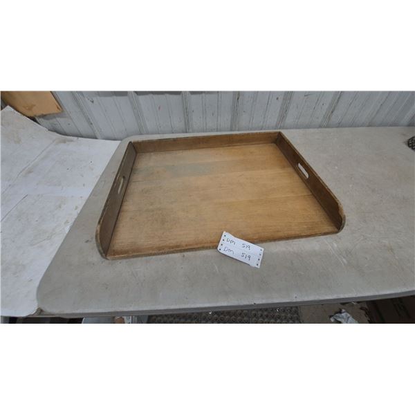 Vintage Wooden doe board with Cut-Out Handles and Rounded Corners