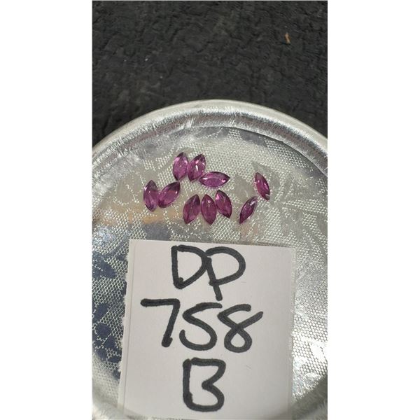 Natural Pink Raspberry Rhodolite Garnet, 10 Pcs
