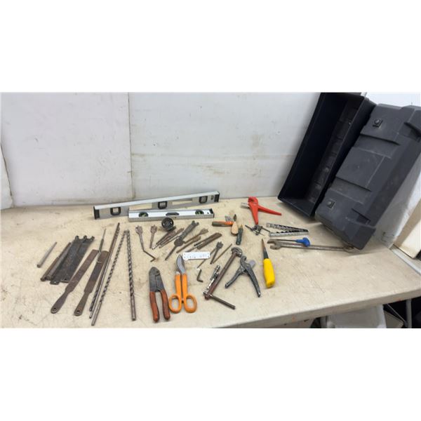 Camco End to End Double Battery Box with Assorted Tools, Levels, Drill Bits, Snips
