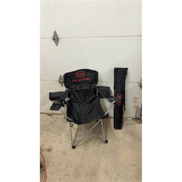 2 Kia Motors Folding Lawn Chairs with Bags