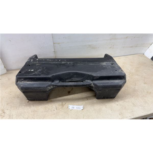 Kimpex Black Plastic ATV/UTV/Snowmobile Rear Cargo Storage Box with Lockable Compartments. NO Key