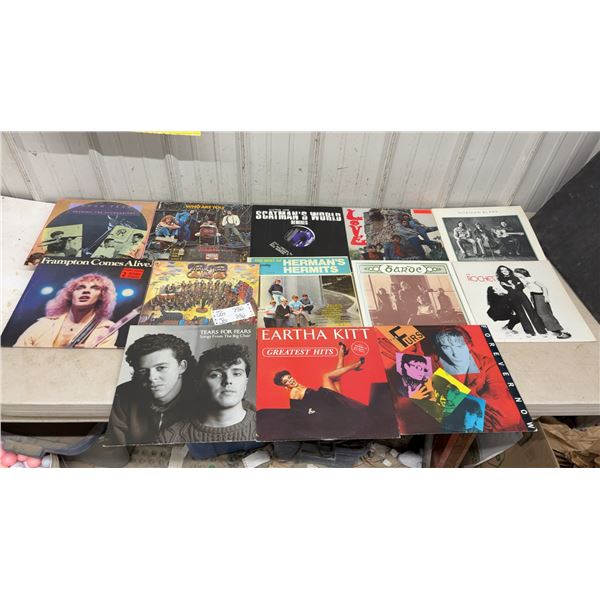13 LP Record Albums: Pocal Harum, Frampton, Rough Trade, Eartha Kitt, The Who