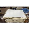 Image 8 : Vintage French Provincial Style 7-Drawer Lingerie Chest, Cream With Gold Trim, 52 × 16 × 22”