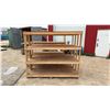 Image 2 : 3 Wooden Shelves; 2 are 4 Tier and 1 is 3 Tier 84 × 24 × 74