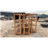 Image 4 : 3 Wooden Shelves; 2 are 4 Tier and 1 is 3 Tier 84 × 24 × 74