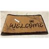 Image 1 : Halloween-Themed Coir Doormat with "Welcome" Spider and Web Design, Anti-Slip Rubber Backing