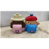 Image 2 : Vintage Famous Wally Amos "Chip and Cookie" Ceramic Double Cookie Jar Set With "Read to Me"