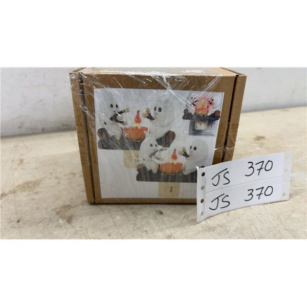 Halloween Ghost Figures Around Campfire Decoration Night Light