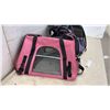 Image 3 : Mr. Peanut's Soft-Sided Airline-Approved Pet Carriers in Pink and Purple with Mesh Windows