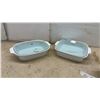 Image 2 : Three Ovenware Casserole Dishes with Aqua-Tinted Glass Lids