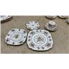 Image 9 : Royal Albert Petit Point Bone China Floral Tea Set, Plates, Cups, and Saucers, 17 Pieces