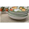 Image 10 : 40 Pieces Italian Frutta Pattern Ceramic Dinnerware Set, Plates, Bowl, Teapot, Cruets, Mugs and