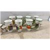 Image 7 : 40 Pieces Italian Frutta Pattern Ceramic Dinnerware Set, Plates, Bowl, Teapot, Cruets, Mugs and