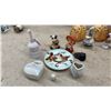 Image 5 : Assorted Figurines and Decor: Dept 56 Post Office, Church, Bakery, Angels, Deer, Poodles, Book