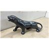 Image 2 : Set of Five Pewter-Finish Decorative Blue Mountain Figurines, Dolphin, Panther, Elephant, Seal